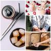 2/4pcs Reusable Metal Straws Stainless Steel  Bent Drinking Straw 10.4/10.5" Long Suitable for Milk Shake Beverage Juice