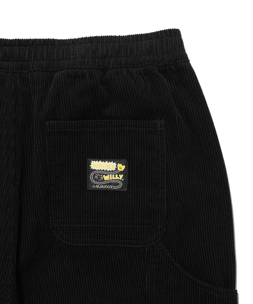 WACKY WILLY Corduroy Carpenter Pants Black