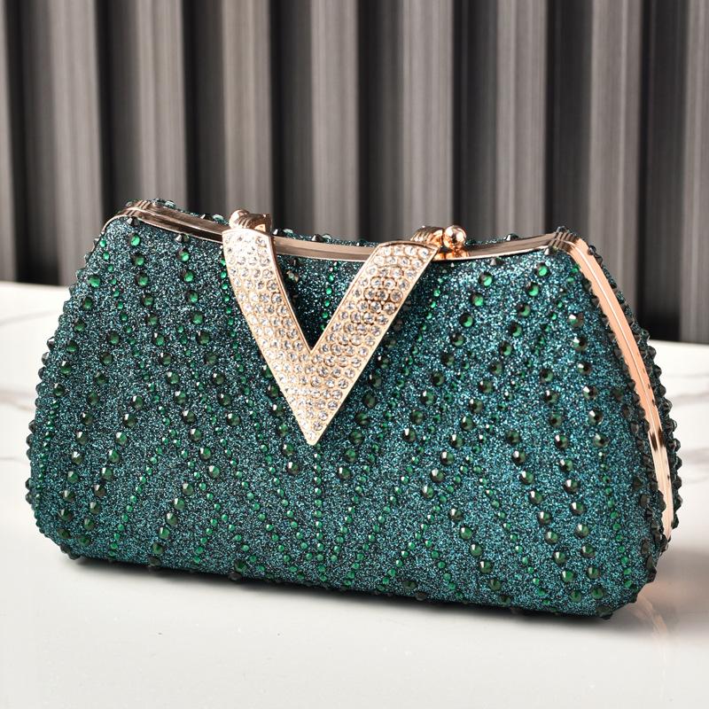2026 New Dinner Diamond Enlaid Banquet Dress Bag Hot Diamond Luxury Party Bag Fashion Clutch Bag