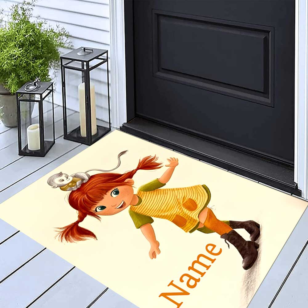 Pipi Customize your name rug, office chair cushion, home bedroom living room gift.