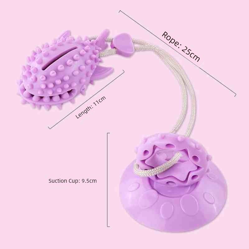 

Dog Toy Sucker Bite-Resistant Molar Relieving Stuffy Self-Hi Handy Gadget Border Collie Consume Physical Strength Puppy Toy Pet Supplies [Bite thickened suction strong]-shark (purple)