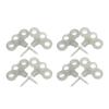 8pcs Spiral Spike Stainless Steel Threaded Nail Night Vision 30mm for Camping Hiking