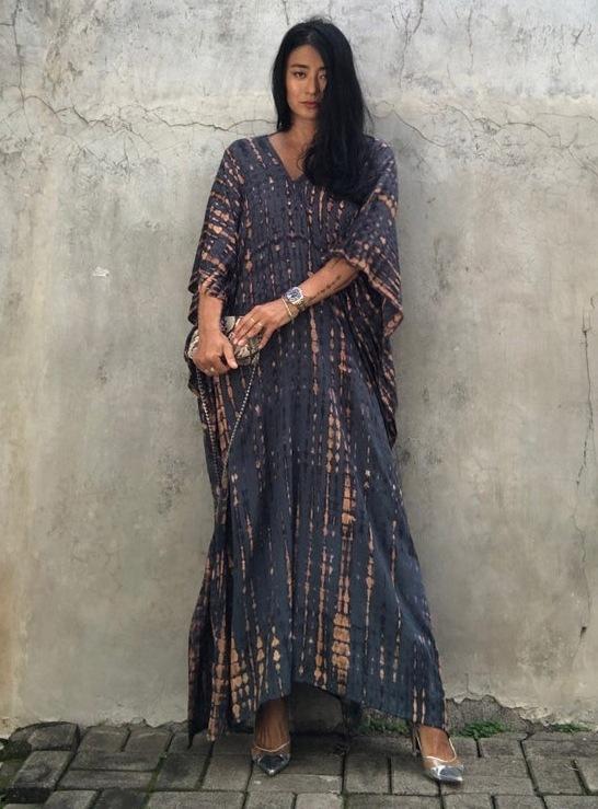New Smudge Dress Long Skirt Beach Blouse Vacation Long Skirt Bikini Outer Swimsuit Blouse Sunscreen Suit