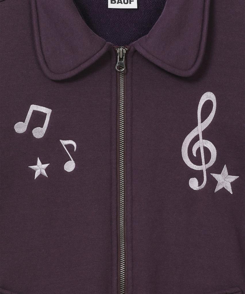 BAUF Melody Round Collar Zip-Up [Purple]