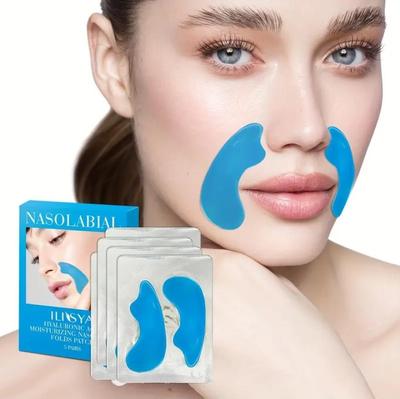5 Pairs Hyaluronic Acid Collagen Lifting Stickers Tighten, Moisturize Wrinkled Skin, Reduce Fine Lines, and Plump Up Facial Corners Skin Care
