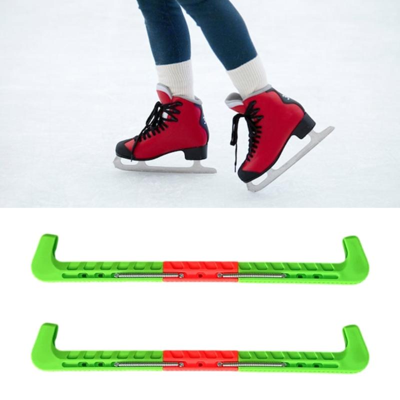 Eiskunstlaufschlittschuhschoner mit regulierbarer Spannung Eiskunstlaufschlittschuhkufenschutz Hockeyschlittschuhkufenschutz Leichtgewichtiger Kufenschutz