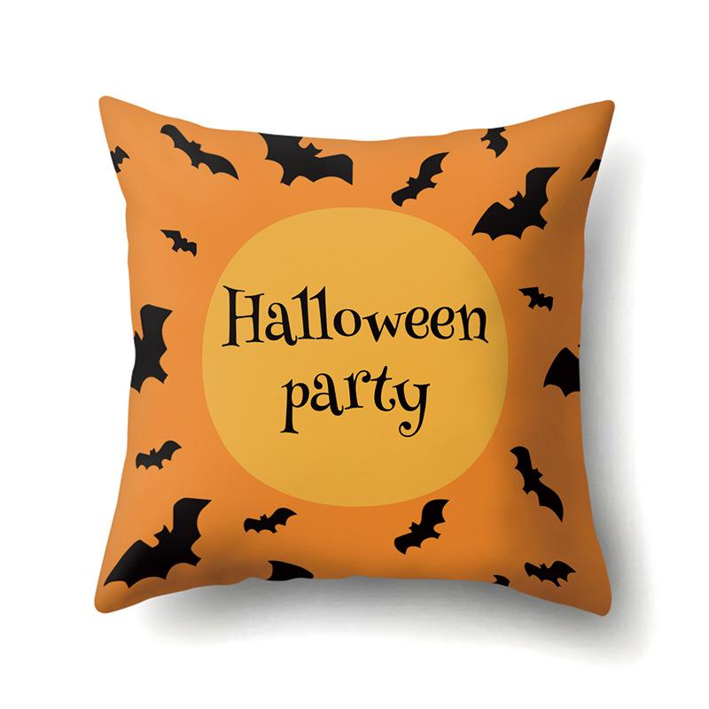 Halloween Pillowcase Car Waist Pillow Pumpkin Sofa Cushion Cover Office Home Living Room Pillowcase