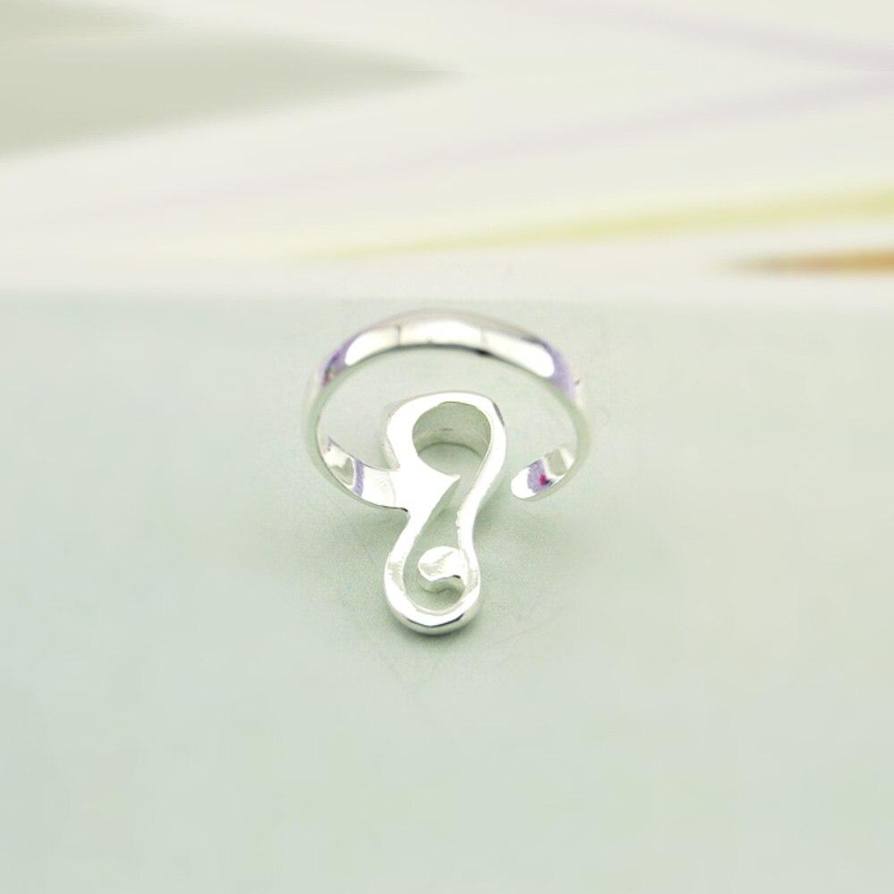 Inel de argint - Inel de pisică din argint 925 minimalist pentru femei Bijuterii drăguțe din argint Inel deschis Ajustare gratuită Cadou de aniversare
