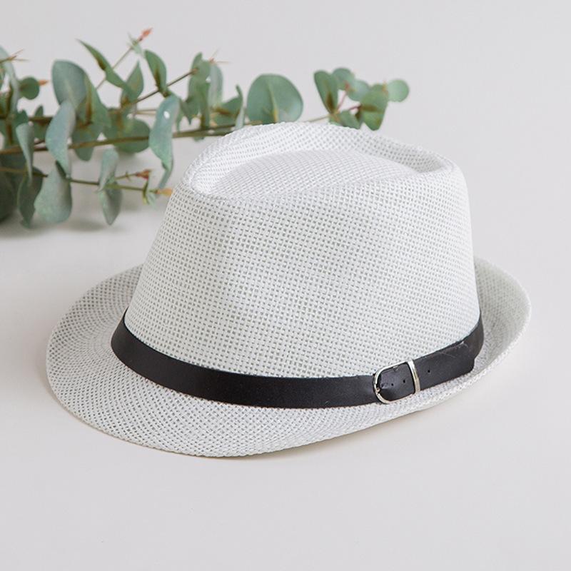 Custom Logo Silk Screen Printed Flax Fedora Hat Unisex Adjustable British Vintage Jazz Cap Beach Travel Sun Hat OEM