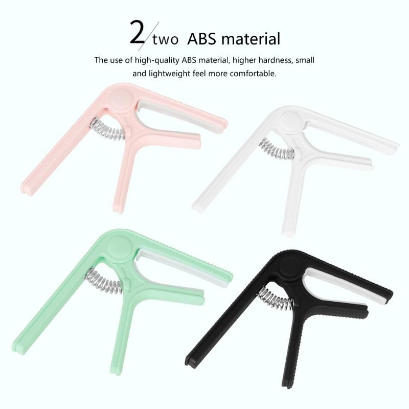 Guitar Tuning Clamp Quick-Change Guitar Capo Clip Nonslip Tone Clip for Acoustic, Folk, Electric Guitar and Ukulele