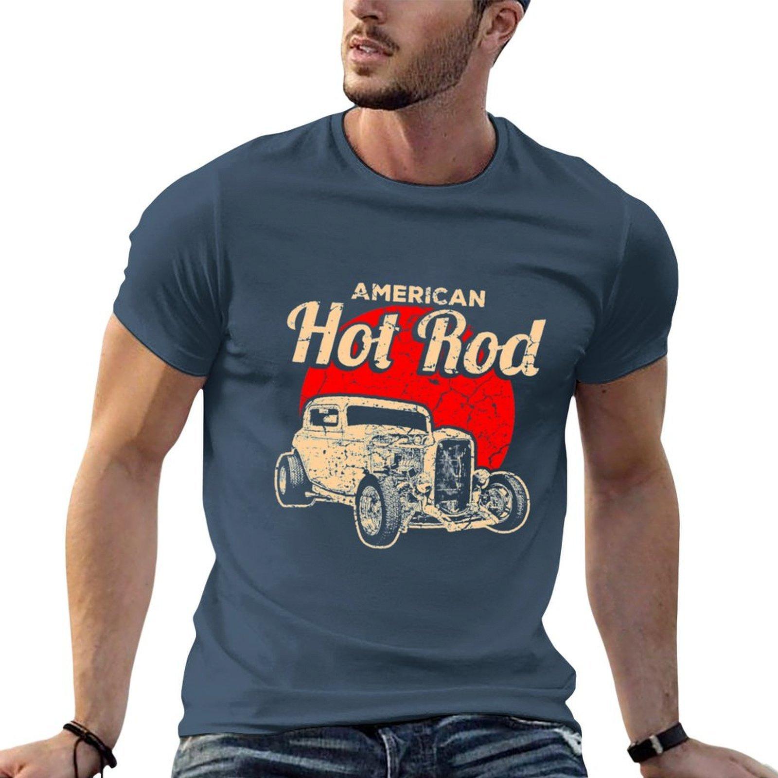 Hot Rod American Hot Rod Tshirt Relaxed Casual Short Sleeve Tee S