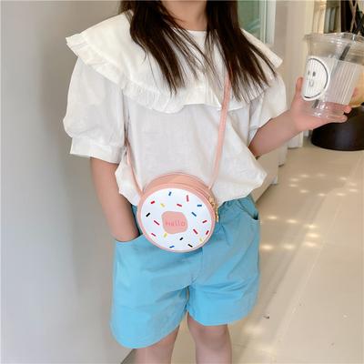 Cute Girl Small Bag 2025 New Cute Child Change Messenger Bag Cartoon Donut Shoulder Bag