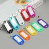20Pcs Plastic Keychain Key Tags With Ring Label Number Name Baggage Luggage Office Stationery ID Label Name Tags With Split Ring