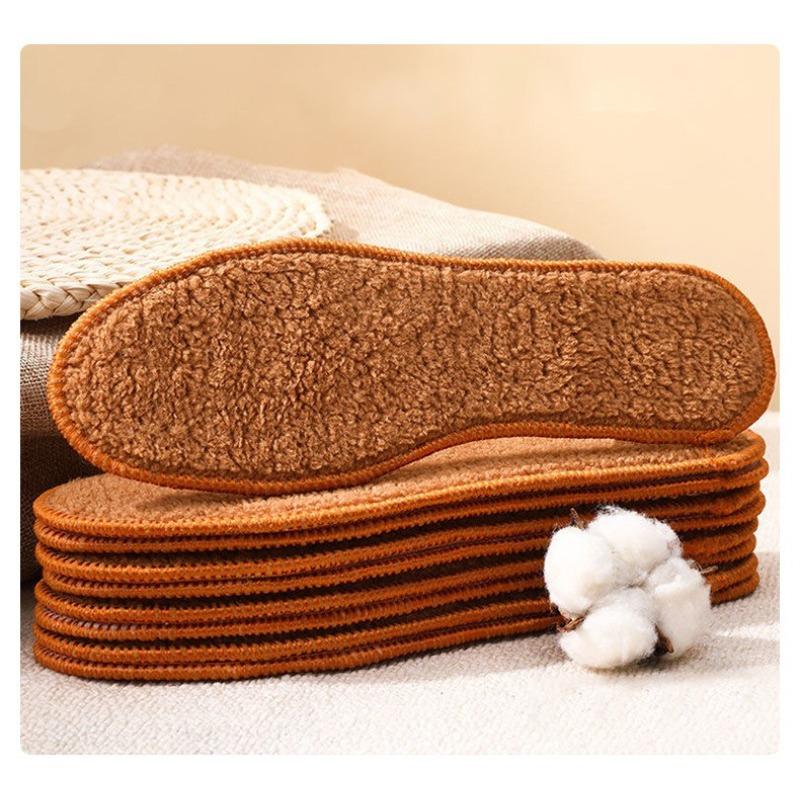 Winter Warm Soft Thicken Unisex Shoes Pads Cushion Velvet Insole Heated Insert Cushion