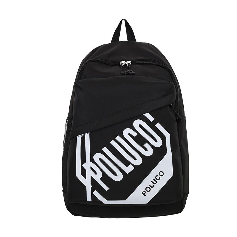 New backpack men's high-end school bag female junior high school high school students large-capacity backpack fashion