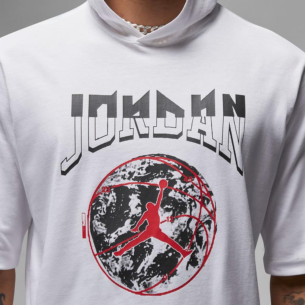 Jordan Quick-Dry Hooded Logo T-Shirt Men Tops White FB7428-100