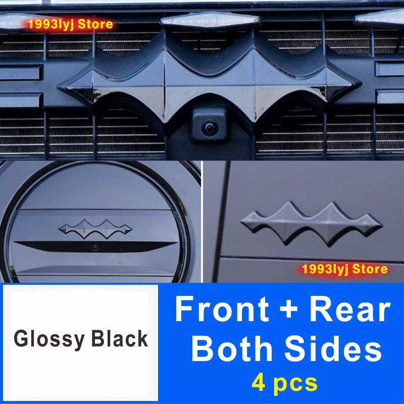 For Formula Leopard 5 Styling Plastic Rear Emblem Front Grille Badge High-end Decals Auto Exterior Decoration
