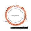 Reine Kupferarmbänder für Männer Frauen Verstellbare Cuban Link Kettenglied Hummerverschluss 6mm Breit Kratzfest Männlich 7-10.5 Zoll Schmuck