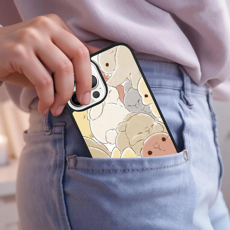Rabbits Bunnies Phone Case For iPhone 17 Air 15 16e 14 13 Pro Max Coque 12 11 Pro Max PLUS cover