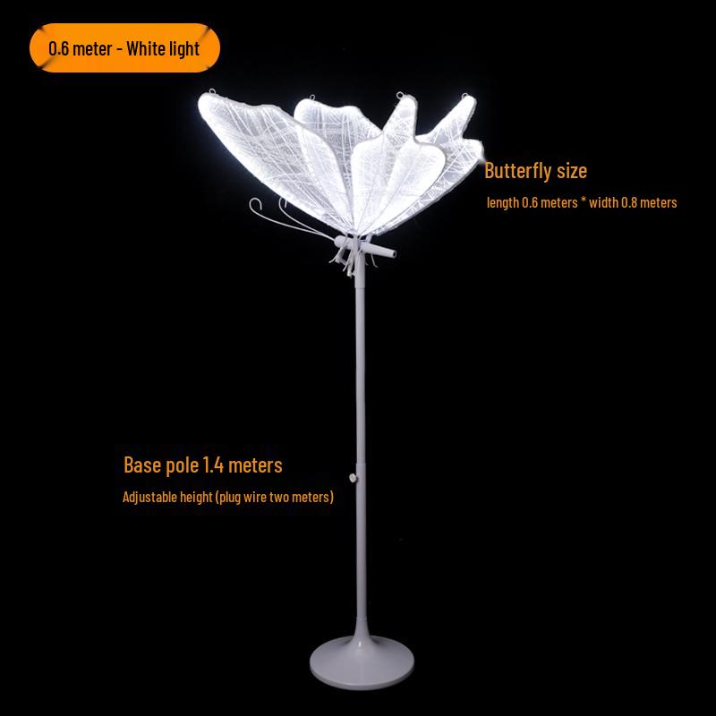 Luminous Butterfly Wrought Iron Wedding Aisle Chandelier Decor Props