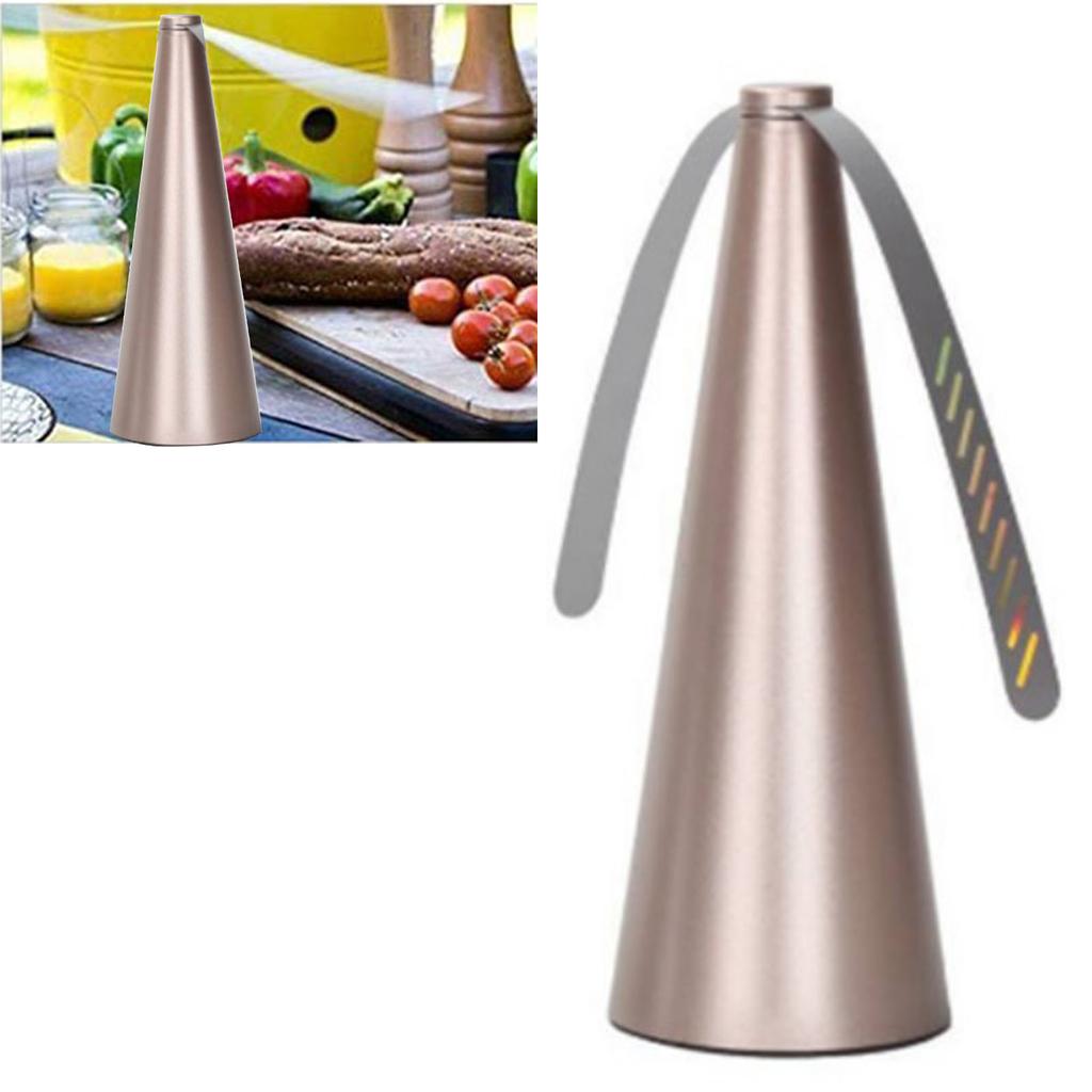 Automatic Fly Repellent Fan Fly Fan for Outside Inside Table Use Restaurant Barbeque Events Gold