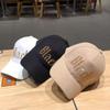Hat Women's Autumn and Winter Diamond Letter Baseball Hat Korean Style Casual and Fashionable Versatile Street Trendy Winter Baseball Hat