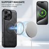 Luxury Magsafe Cowhide Magnetic Case iPhone 16 15 14 13 12 Pro Max Plus Wireless Charging Case