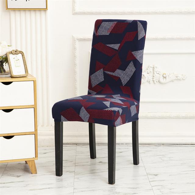 Geometry Chair Cover Dining Elastic Chair Covers Spandex Stretch Office Use Restaurant Weddings Banquet Hotel Seating Seat Covering 1pc