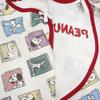 Snoopy 75th Anniversary Art Preall Front Opening Dress Coverall Baby Clothes 215151614 Off White [TAKIHYO] 70-80