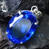 Natural Blue Topaz Pendant Oval Cut 93.40 Ct Unique Pendant Gemstone Certified my-pd-129-k