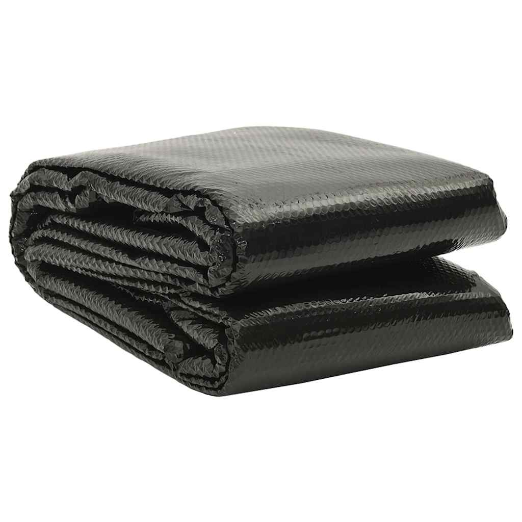 Solare Poolabdeckung Schwarz 732 x 366 cm PE