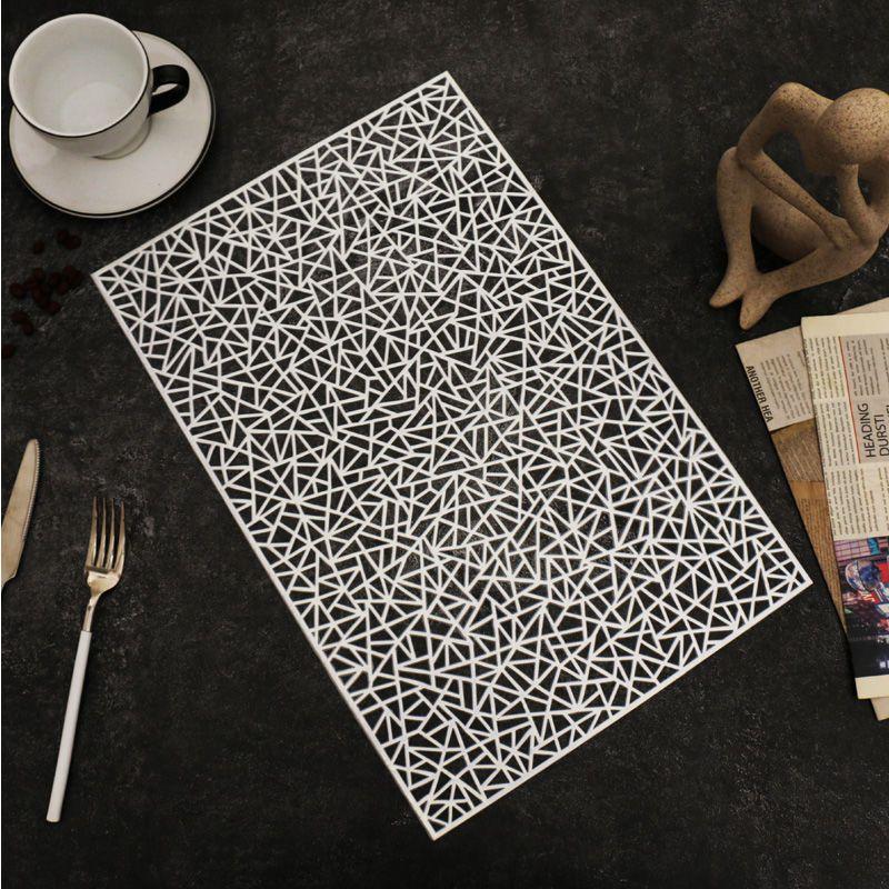 Table Mat Heat-resistant and Heat-resistant Home Decoration Mat Dining Table Bowl Mat Cup Mat Rectangular PVC
