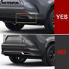 For Lexus NX 250 350 350H 450H -2025 2026 Stainless Rear Corner Bumper Trim Anti-Collision Strip Accessories Car Styling