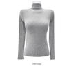 Korean Dongdaemun Cashmere Slim-Fit Turtleneck Top - Women's Autumn/Winter Versatile Long-Sleeve Base Layer
