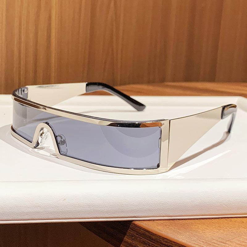 European and American one-piece sunglasses narrow frame outdoor glasses fashion design integrated future technology sunglasses