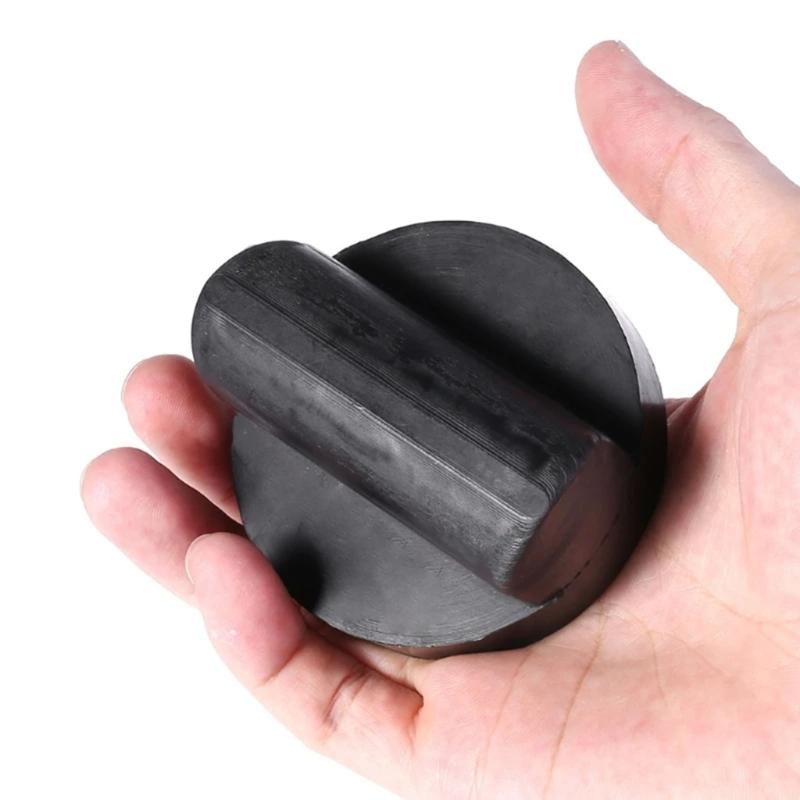 Car Reinforced Rubber Jacking Lift Pad For Secure Vehicle Elevations In Professional Repairs Compact Design Easy Storage