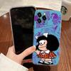 Mafalda Disney Transparent Phone Case For iPhone 17 Pro Max 17E 11 12 13 14 15 16 Pro Max Plus 17 Air 16E 7 X Soft Cover Mafalda