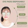 100Pcs Eye Scrub Cleansing Pad Mask Disposable Eye Scrub Cleansing Pads Pad Creative Green Cucumber Printed Eye Scrub Mask Sheet