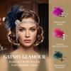 Vintage Opaska z Piórami Retro Gatsby Nakrycie Głowy Akcesoria Opaska Flapper Ceremonia