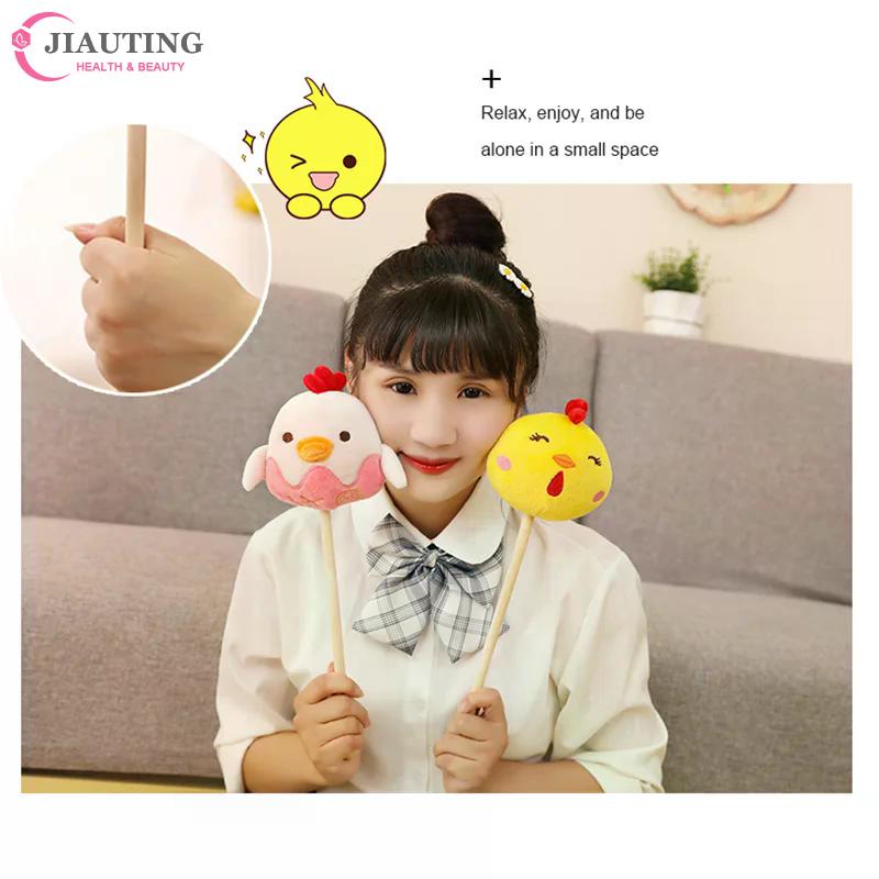 1PCS Cute Cartoon Massage Hammer Hitting Hammer Stick Handheld Plush Small Hammer For Neck Shoulder Meridians Legs Back Massage