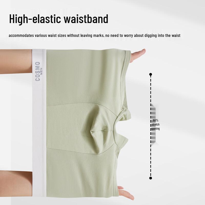 Men's Cotton Antibacterial Boxer Briefs