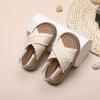 Summer 2026 Girls' Retro Ethnic Comfortable Beach Sandals - Soft Sole for Toddlers, Kids, and Students