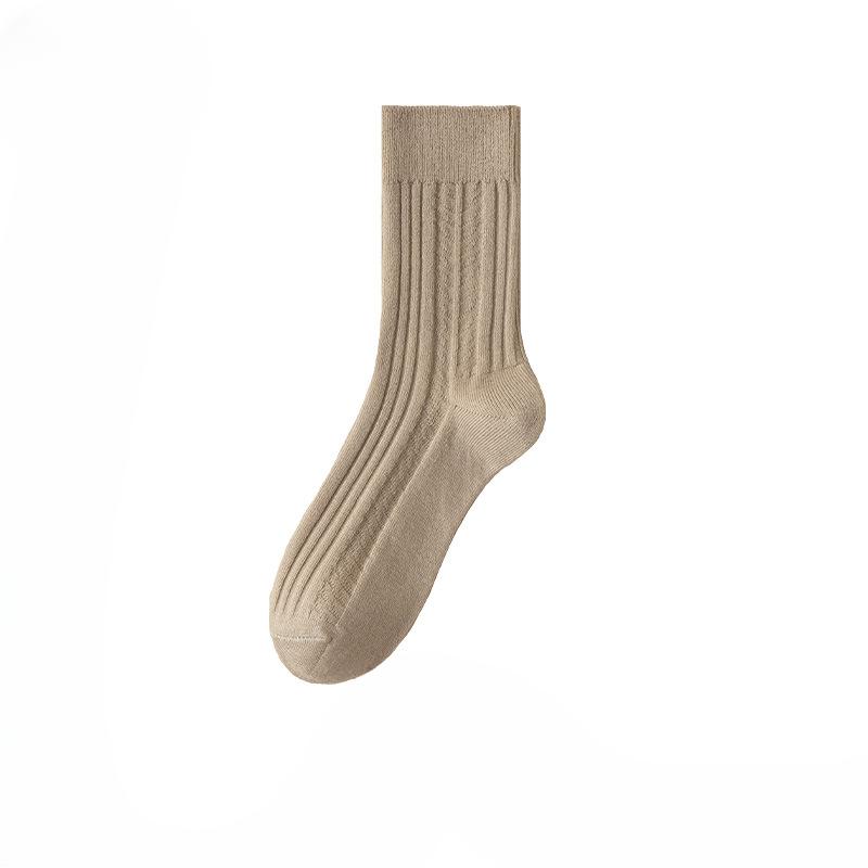 Female Autumn and Winter Thick Warm Wheat Fringe All Kinds of Breathable Sweat Absorption In The Tube Socks