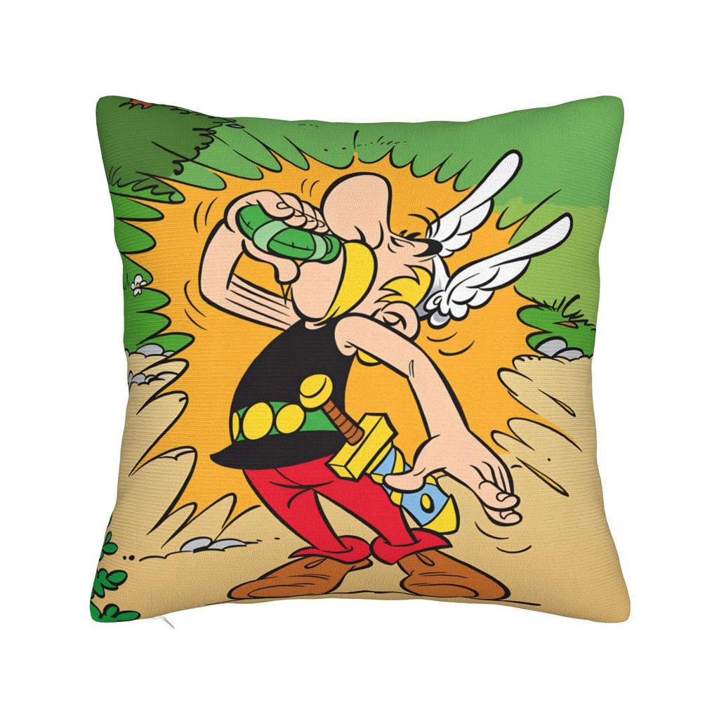 Pillow Cover A-Asterix E-Et Obelix Manga Fashion Pillow Case For Living Room Sofa Pillowcases