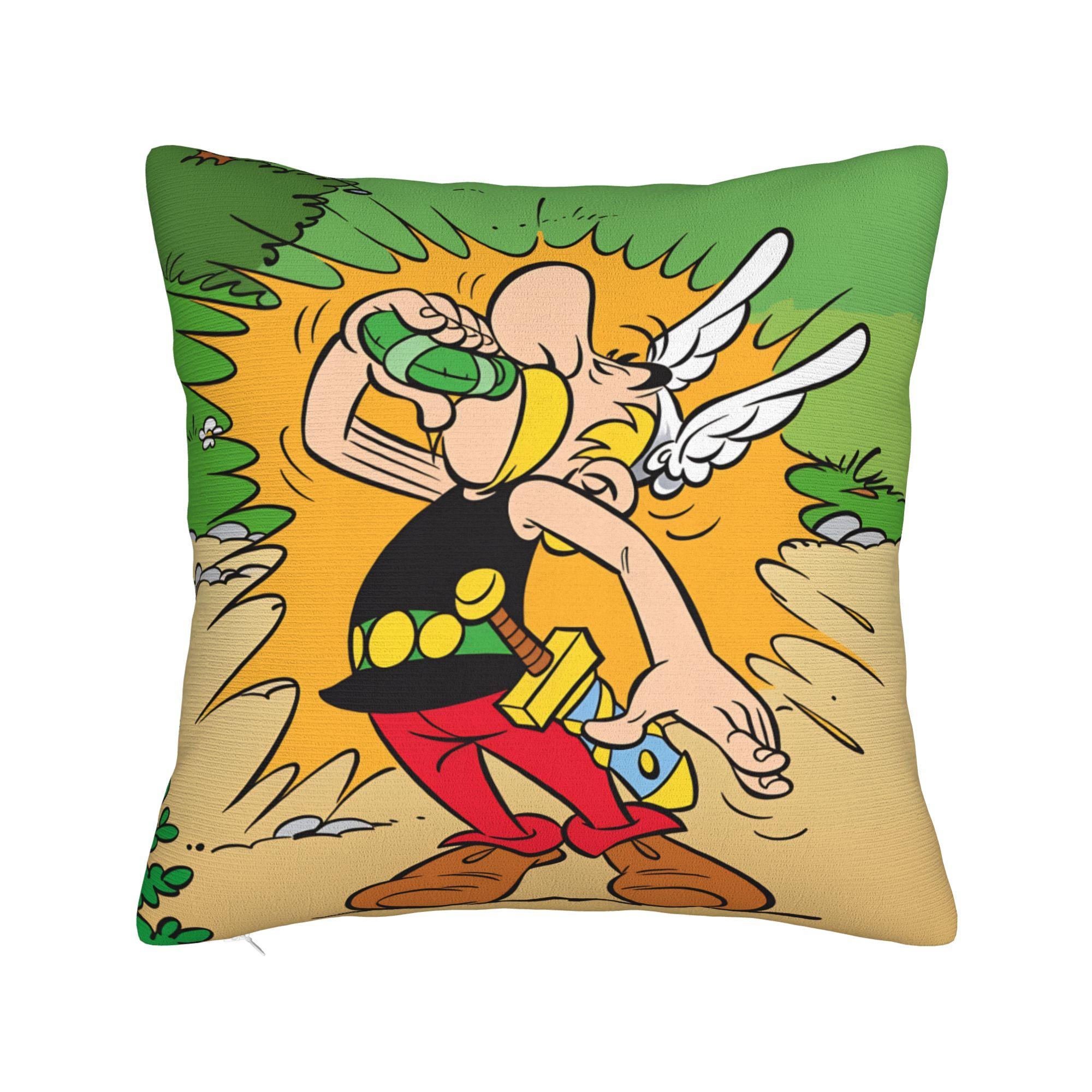 

Pillow Case A-Asterix E-Et Obelix Manga Graphic Pillow Cover For Office Car Home Decor Morden Pillowcases 50*50cm