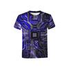 Tech Circuit Board Print T-shirt met Korte Mouwen, Trendy Streetwear Essentieel
