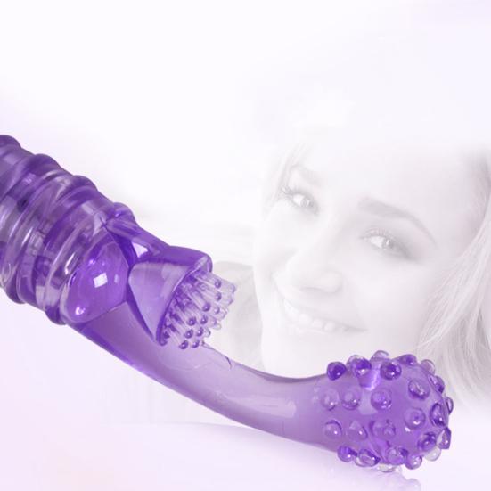 Vibrator cu degete din silicon rezistent la apă Masaj vibrator pentru femei Jucărie sexuală pentru adulți