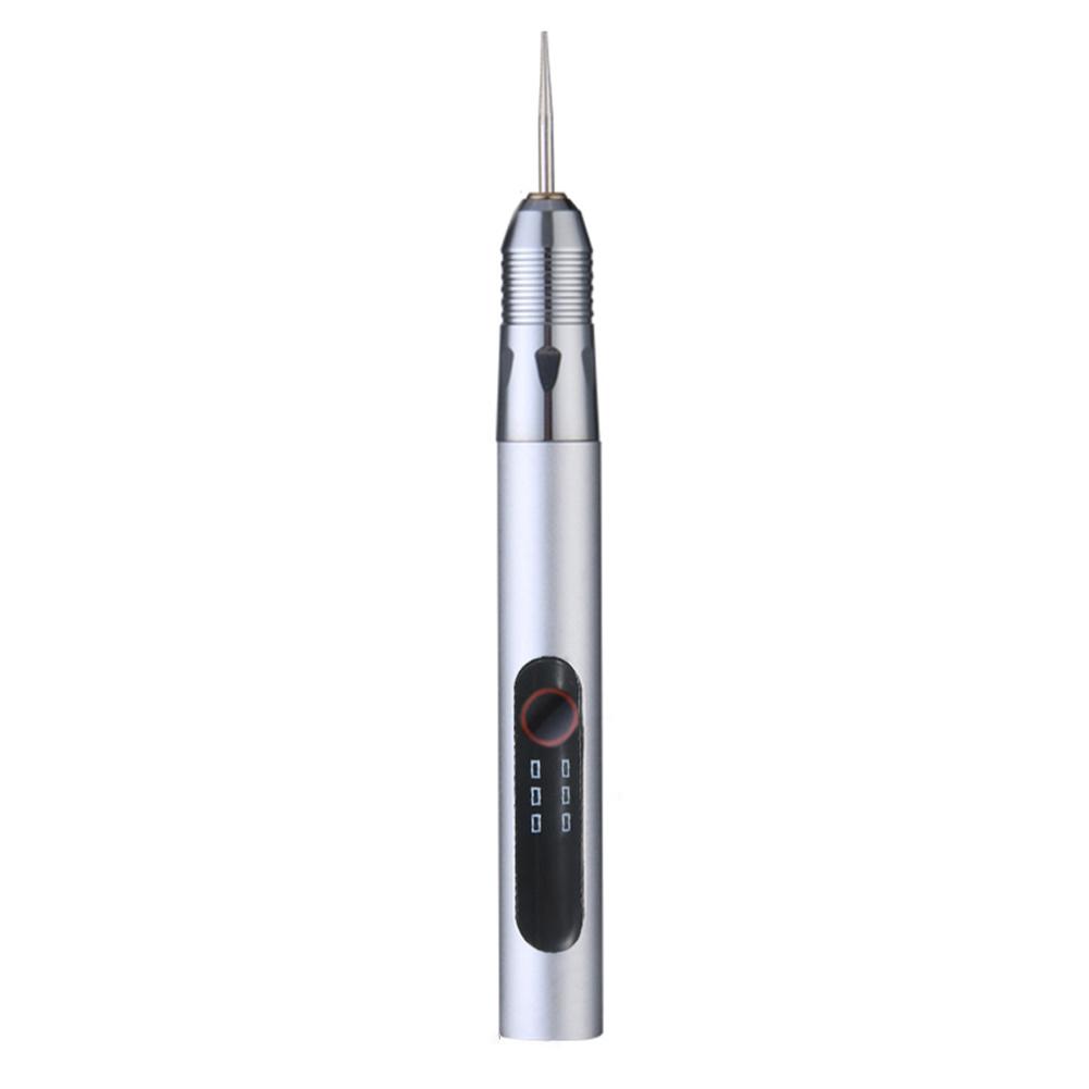 For DIY Crafts USB Engraving Pen Rotary Engraver White Lightweight Compact USB Rechargeable Three Speed Settings
