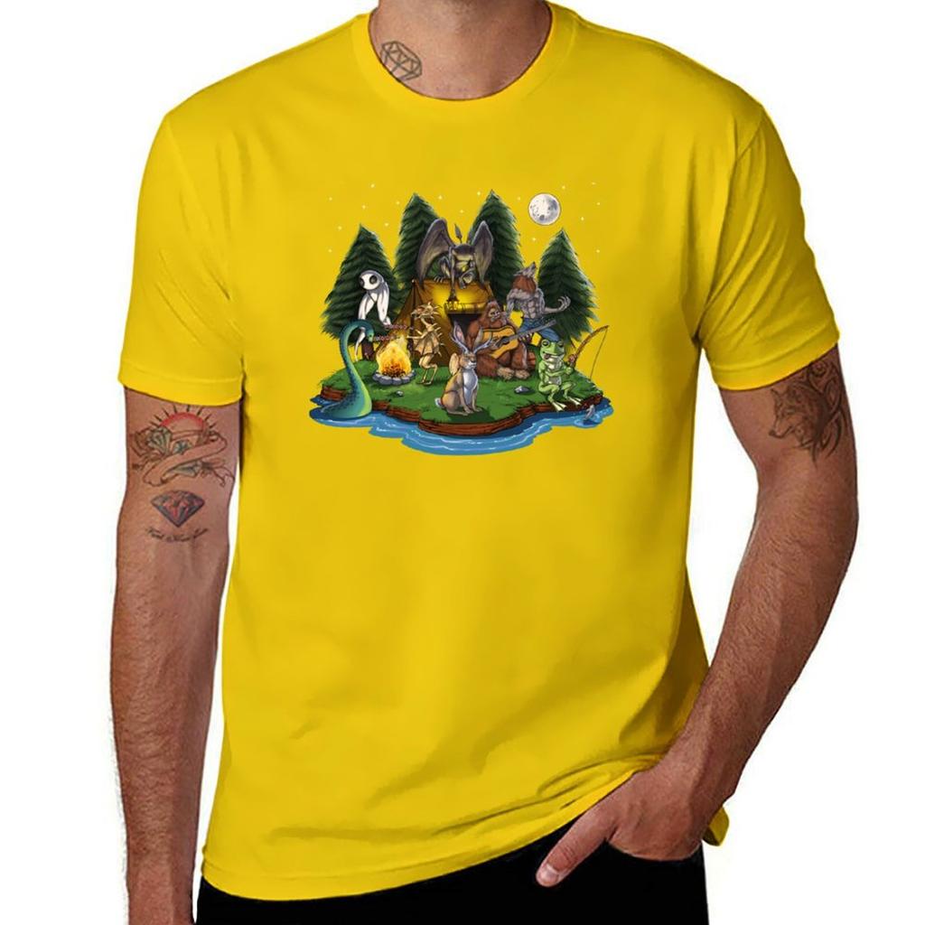 Cryptozoology Cryptids Camping Tshirt plain sports fans boys whites heavyweights mens graphic tshirts big and tall