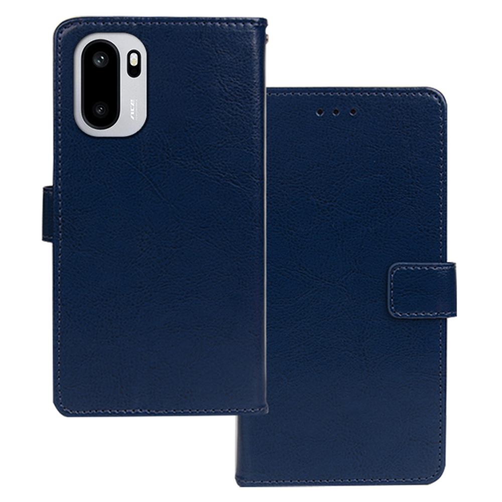 IDEWEI For OnePlus 15R 5G/Ace 6T 5G/Ace 6 5G Case Wallet Leather Phone Cover Crazy Horse Texture